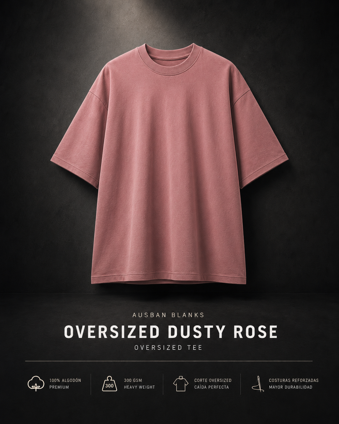 OVERSIZED DUSTY ROSE