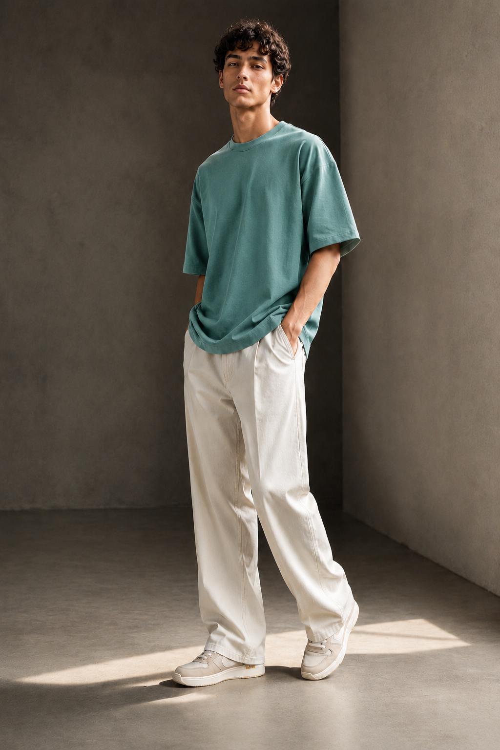 OVERSIZED AQUA GREEN