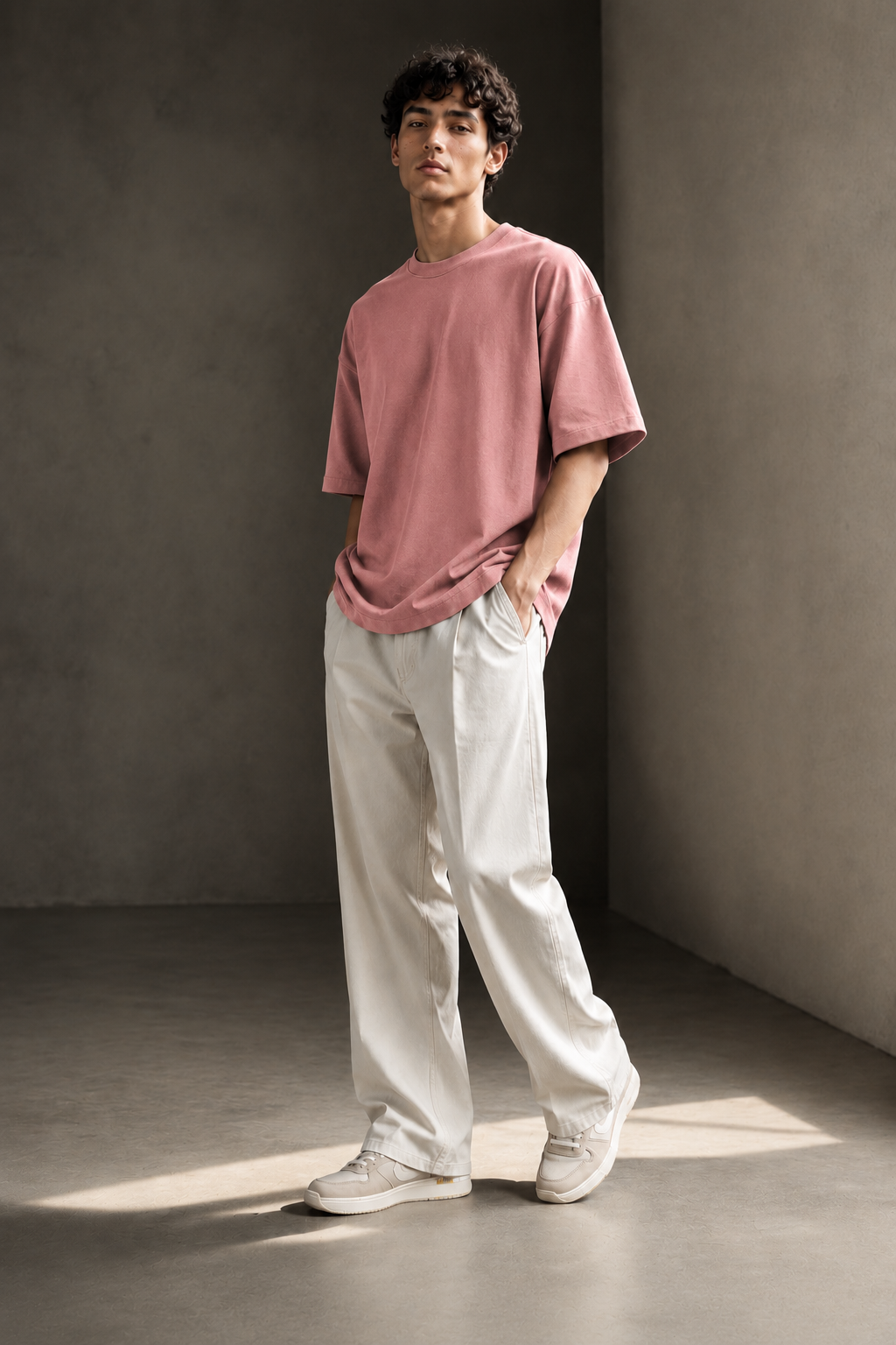 OVERSIZED DUSTY ROSE