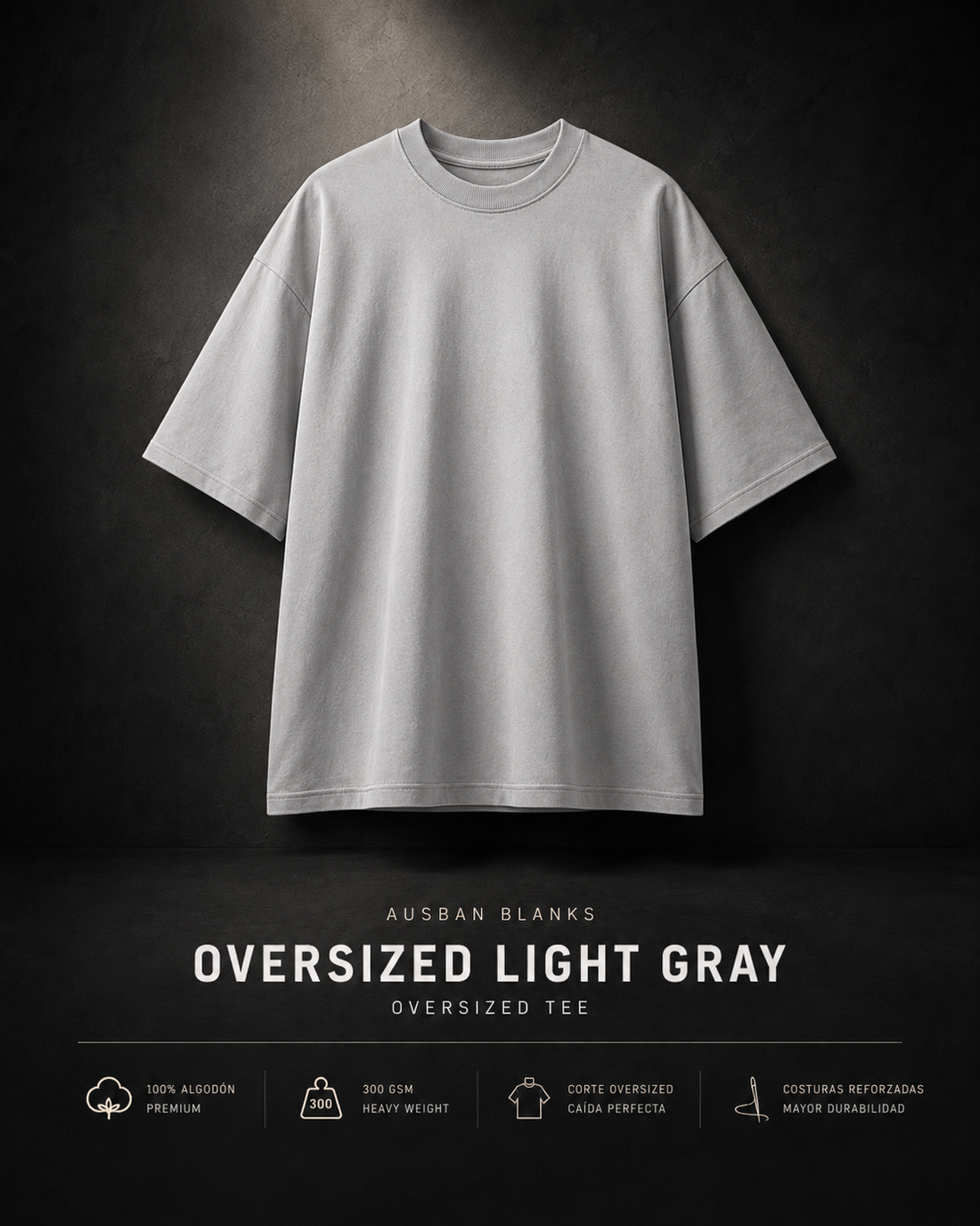 OVERSIZED LIGHT GRAY