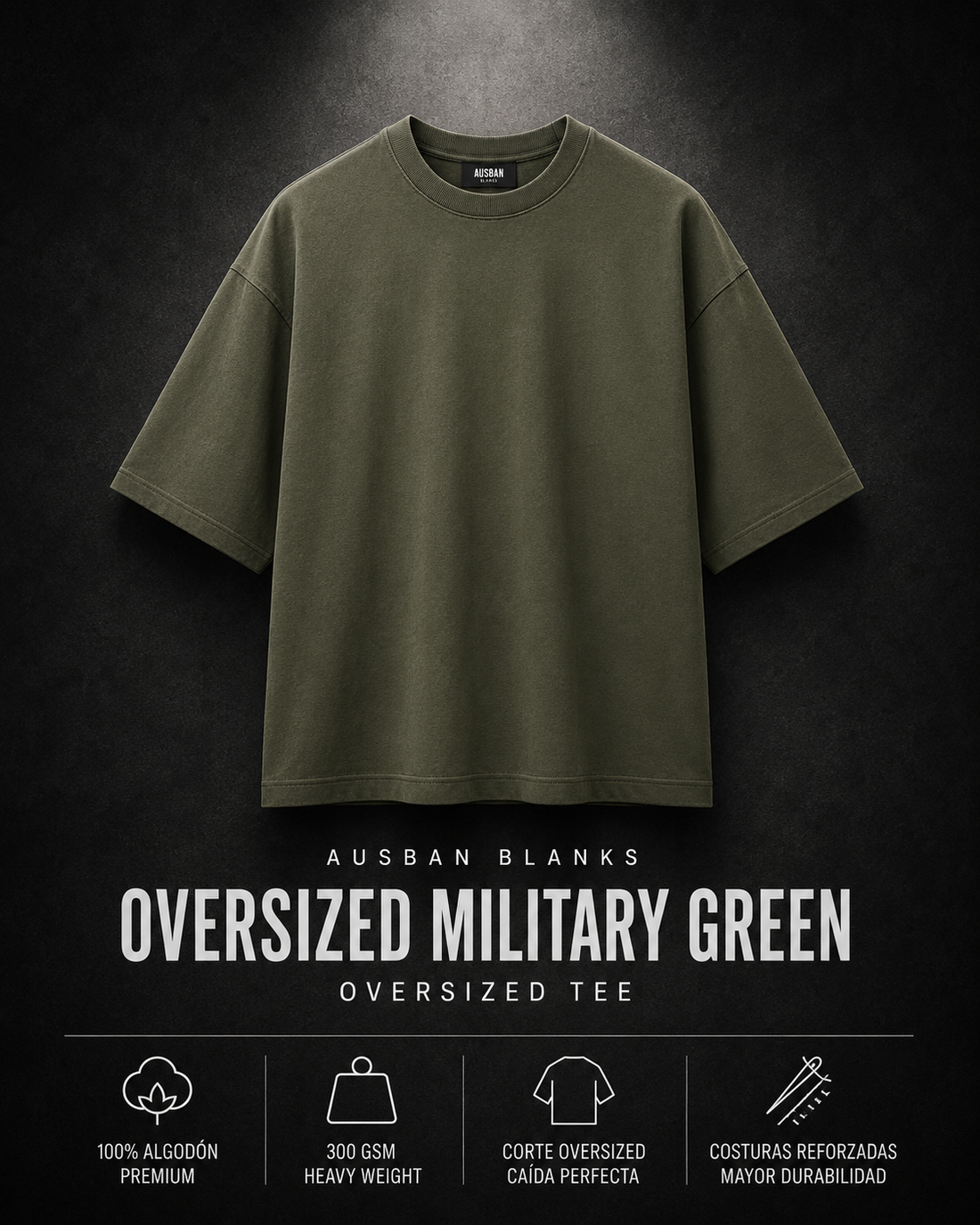 OVERSIZED MILITARY GREEN