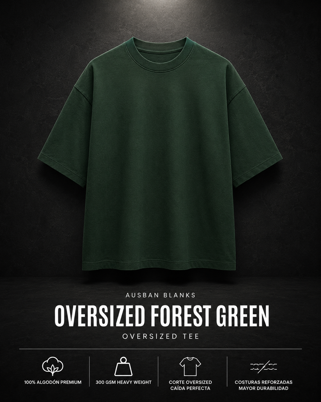 OVERSIZED FOREST GREEN